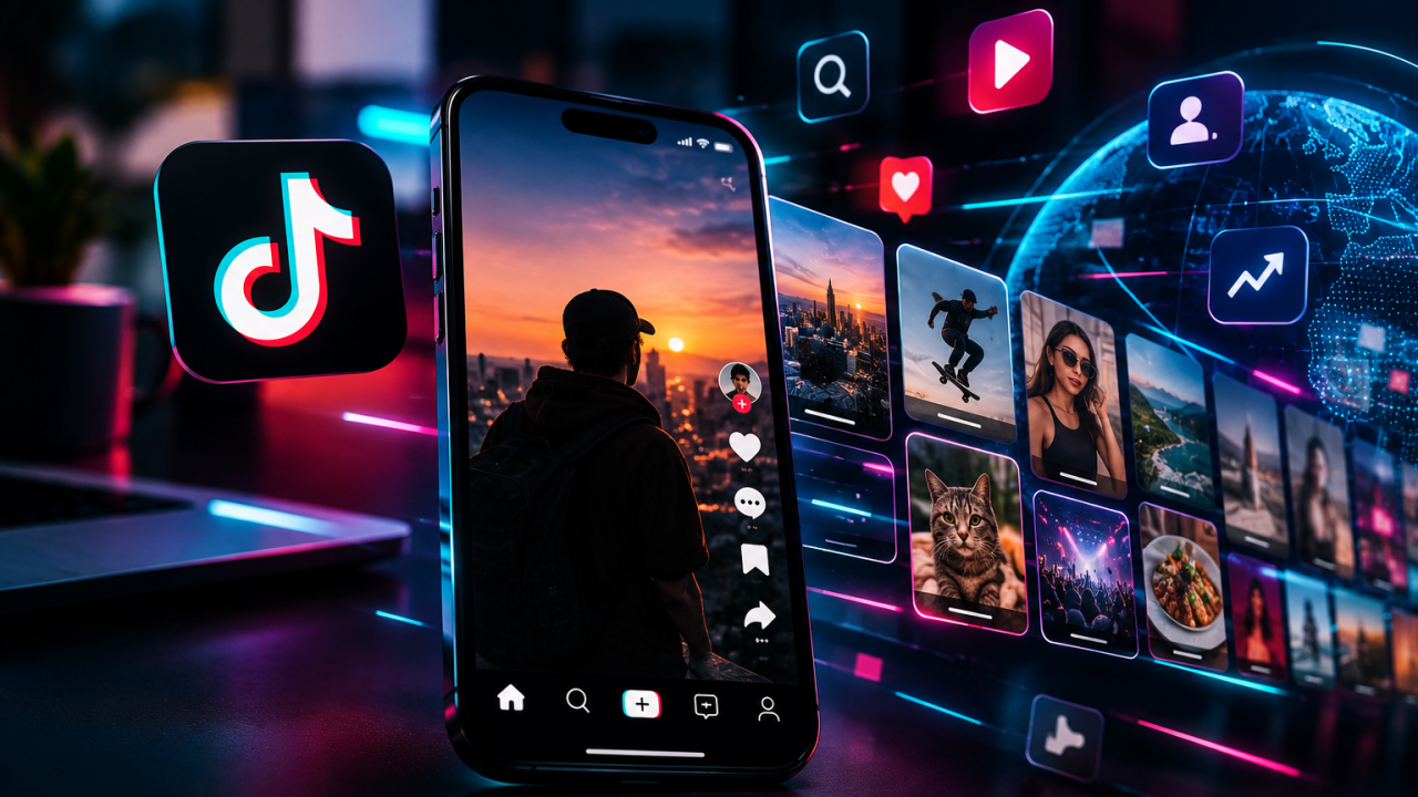 Universo Neon do TikTok