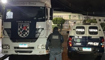 Força Tática de Naviraí Recupera Caminhão Roubado e Prende Homem